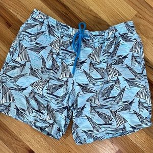 Vilebrequin Blue Sailboat Swim Trunks